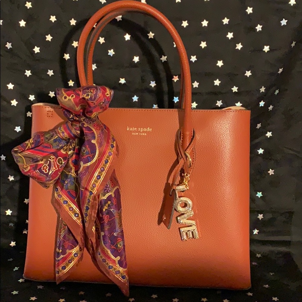 Kate Spade Medium top zip satchel w/ strap
